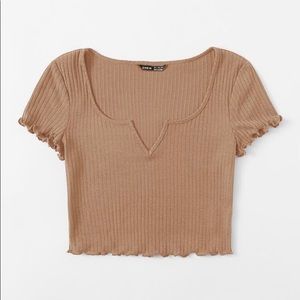 Cute Tan Crop Top